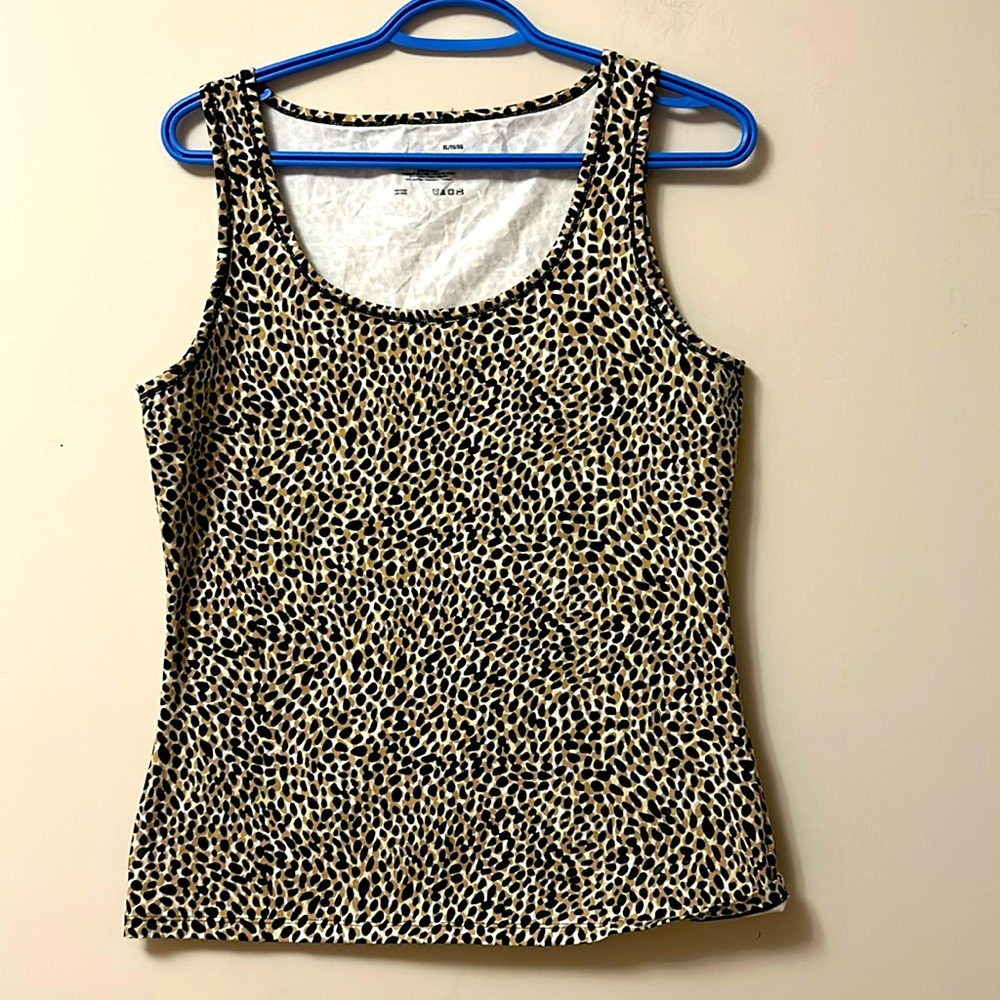Jockey tee leopard print spandex/cotton new without tags size XL